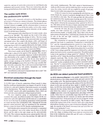 Textbook p. 1072: 48.4 Cardiac cycle, heart sounds, electrical conduction, ECG intro