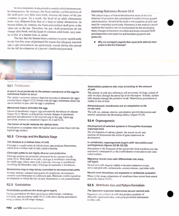 Textbook p. 1182: Chapter Review: 52.1-52.5 summary