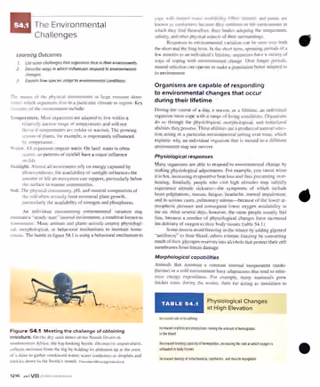 Textbook p. 1216: 54.1 The Environmental Challenges