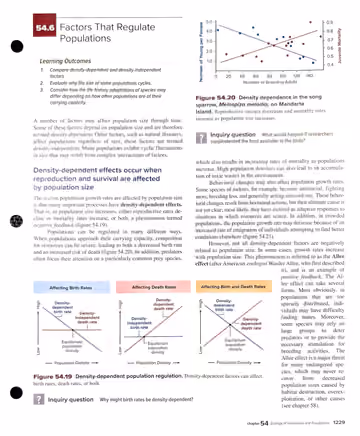 Textbook p. 1229: 54.6 Factors That Regulate Populations
