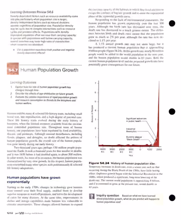 Textbook p. 1232: 54.7 Human Population Growth
